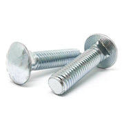 5/8-11x3-1/2" Grade 5 Round Head Square Neck Carriage Bolts Zinc