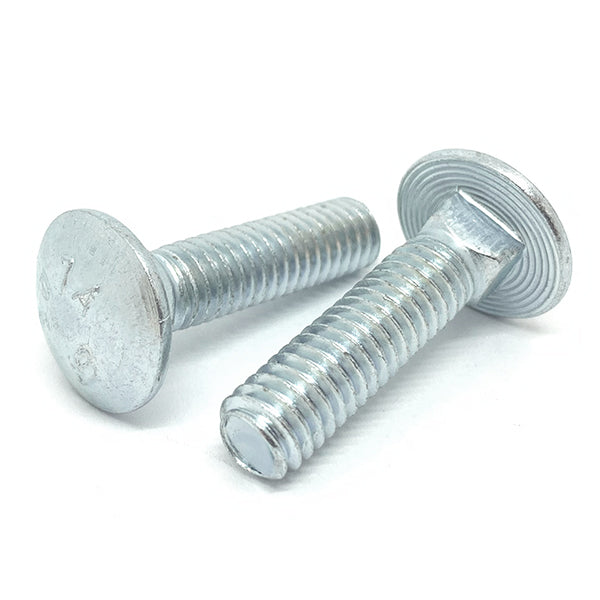 3/8-16x3" A307 Grade A Carriage Bolts Zinc