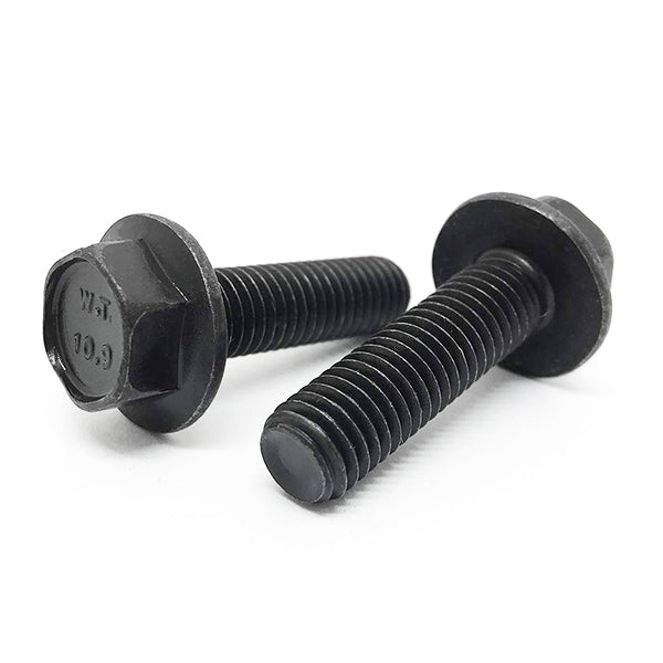 M6-1.0x10 Class 10.9 Hex Flange Bolts Phos & Oil