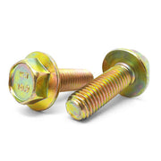 M8-1.25x12 Class 10.9 Hex Flange Bolts Zinc Yellow
