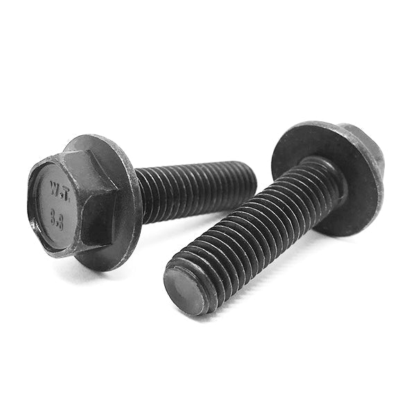 M10-1.5x20 Class 8.8 Hex Flange Bolts Plain & Oil