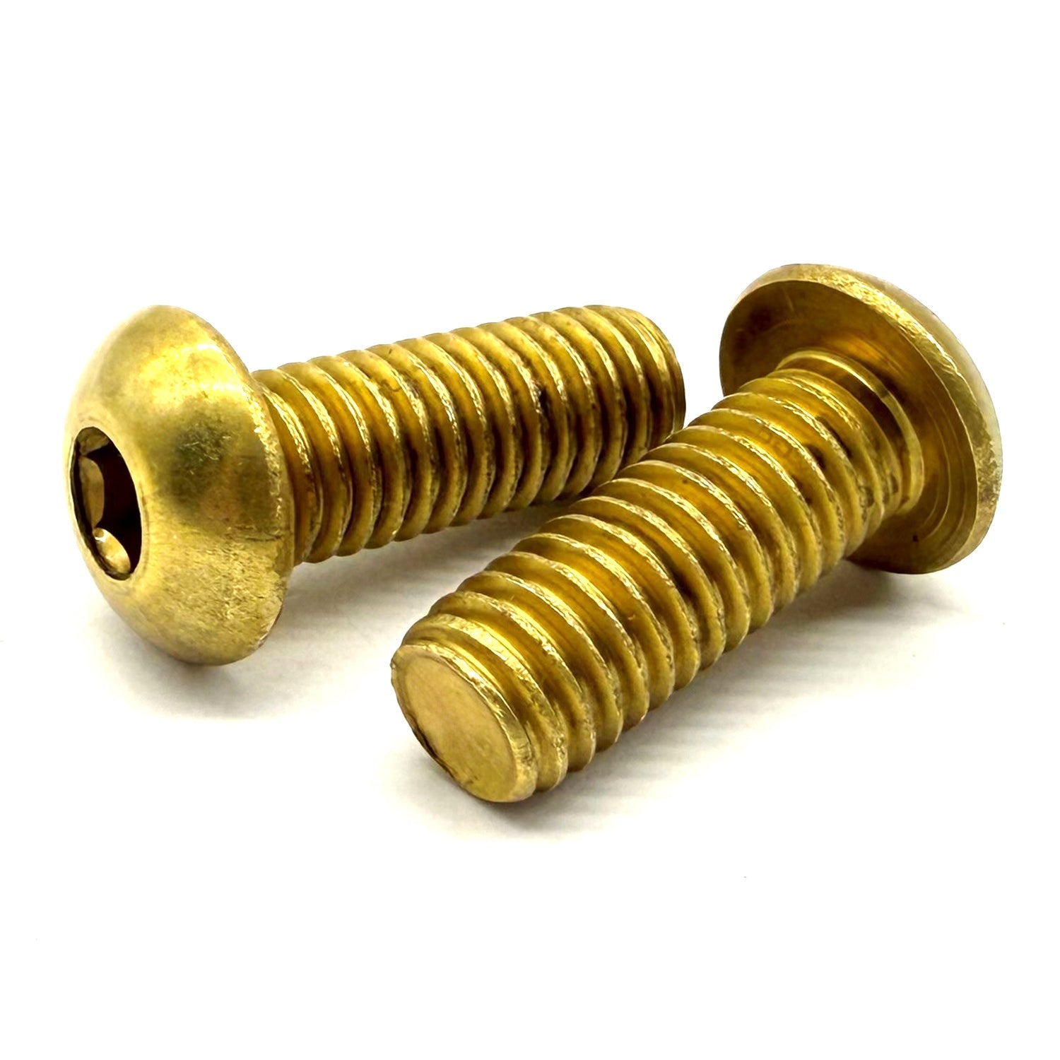 #10-32x1/4" Brass Button Head Socket Cap Screw