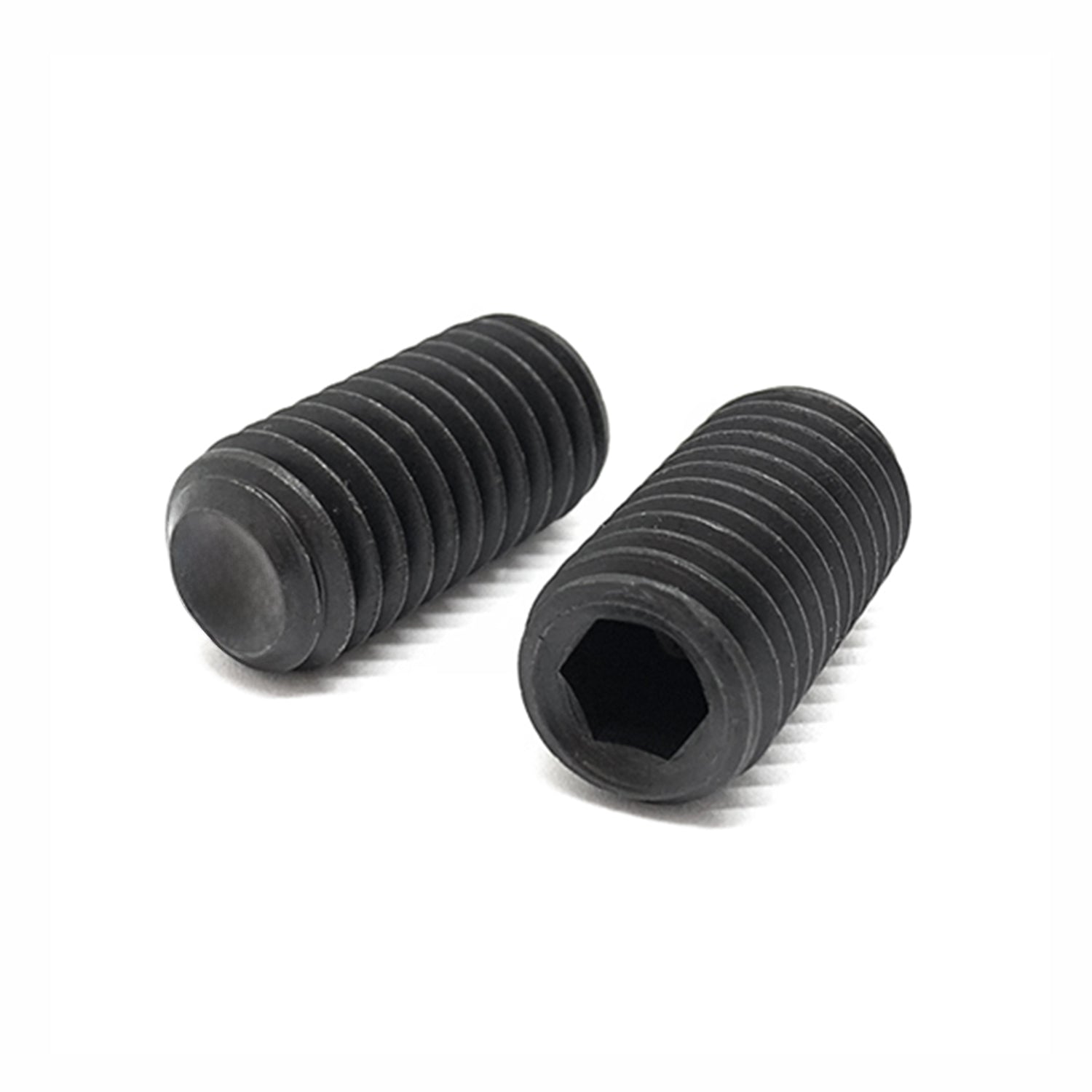 #5-40x3/8" Alloy Flat Point Allen Socket Set Screw Black Oxide