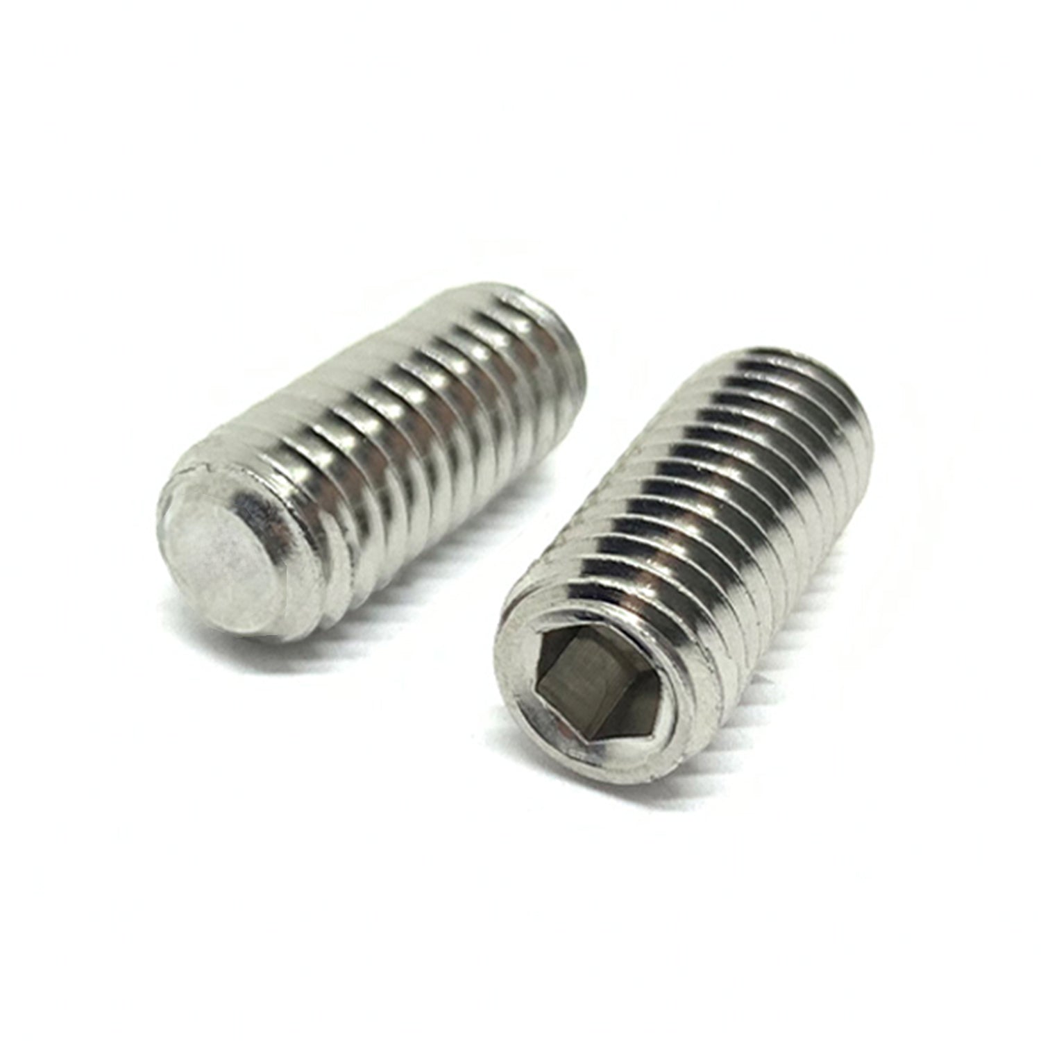 #6-32x3/16" Stainless Steel Flat Point Allen Socket Set Screw