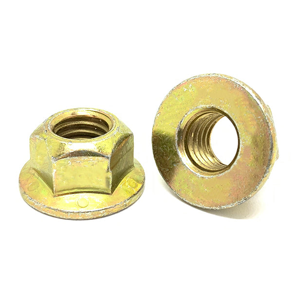 5/8"-18 Grade 8 Hex Flange Prevailing Torque Top Lock Nuts Zinc Yellow