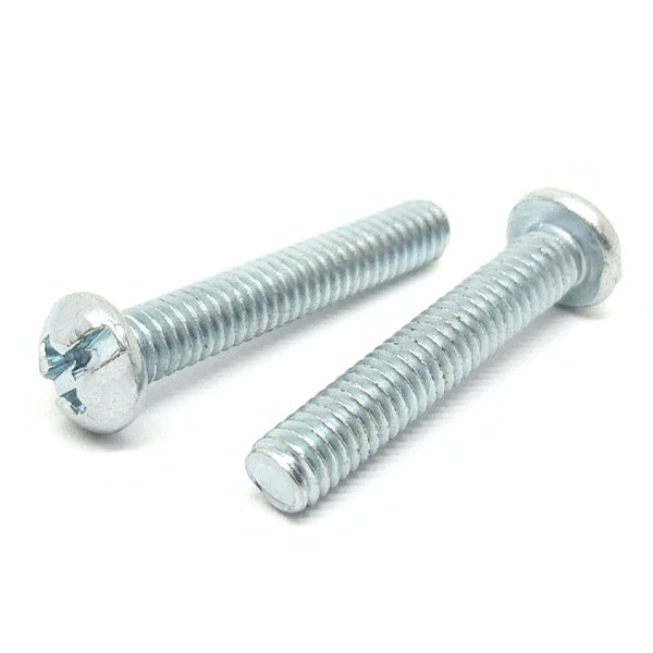 #8-32x1" Combo Round Head Machine Screws Steel Zinc