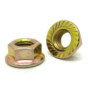 M16-2.0 Class 8 Serrated Hex Flange Nuts Zinc Yellow