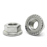 M4-0.7 A4-70 Stainless Steel Serrated Hex Flange Nuts