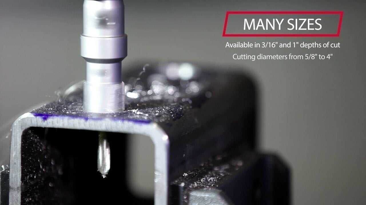 1-1/2" Carbide Tipped Hole Cutter with 3/16" Depth of Cut