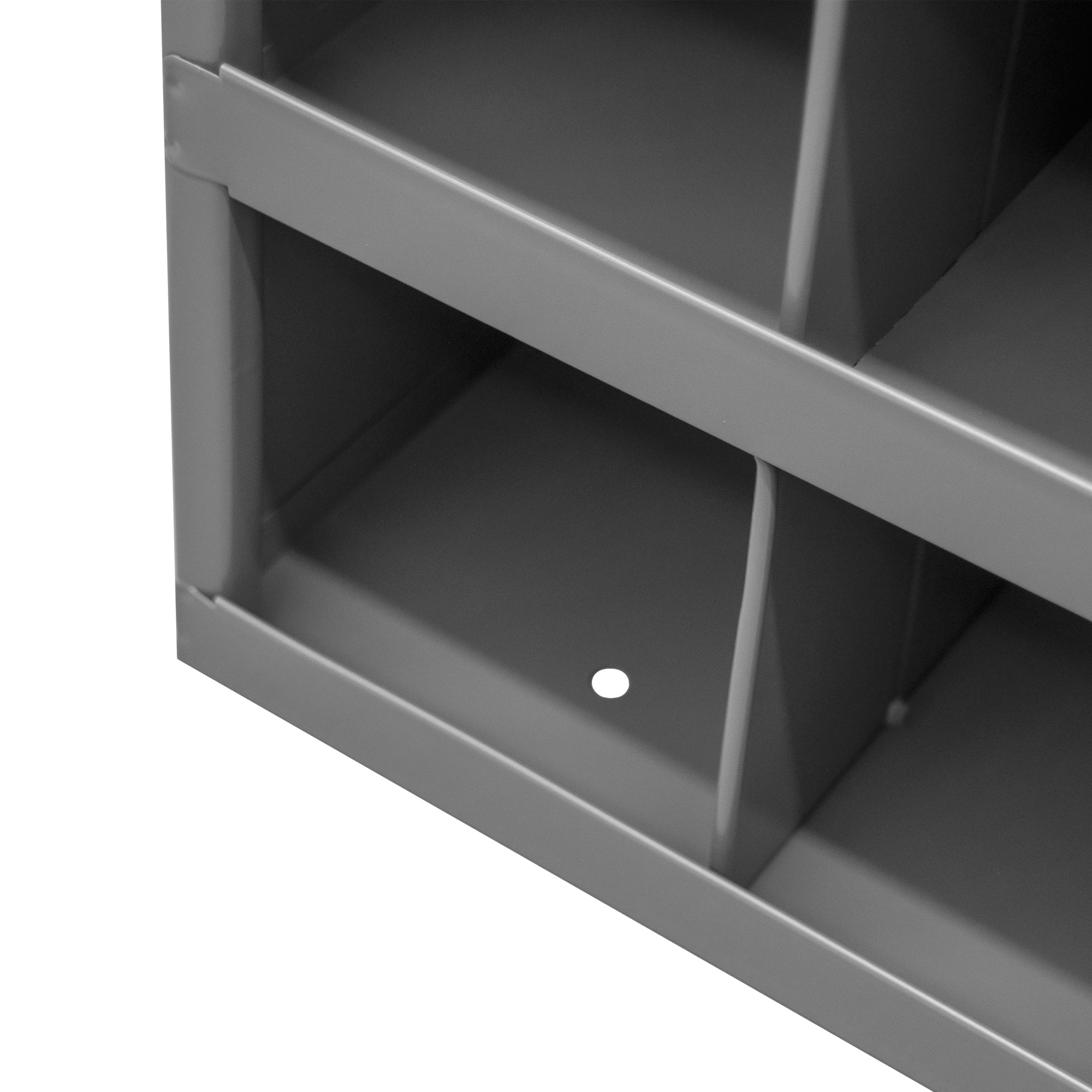 72 Hole Metal Divider Bin 9" Deep