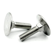 1/4"-20x1-1/4" Stainless Steel Round Head Square Neck Elevator Bolt