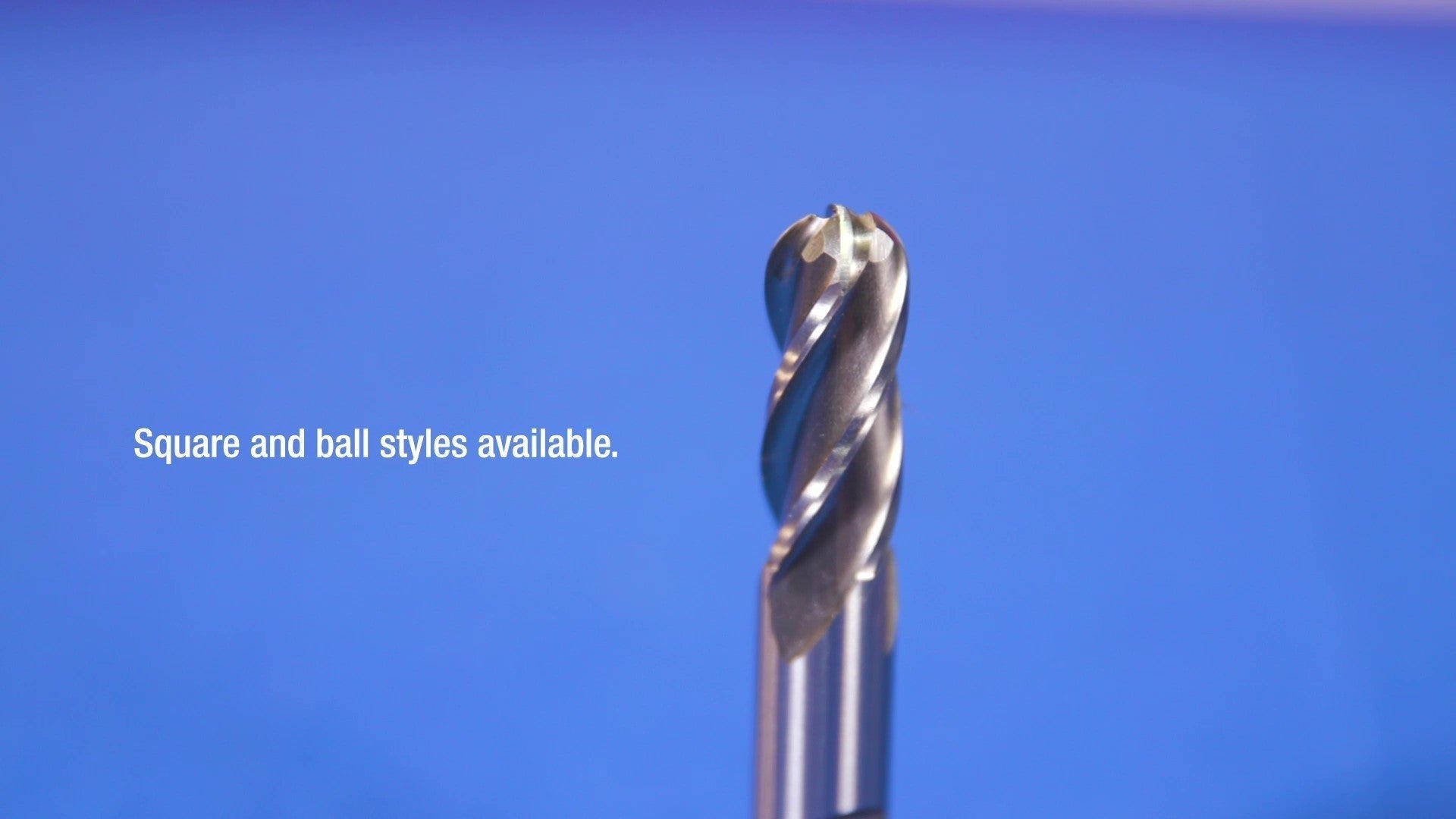 1/2" Carbide 2 Flute Single End Ball End Mill