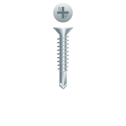#14 Strong-Point Flat Head 14-14 x 1-1/2, PH, Zinc