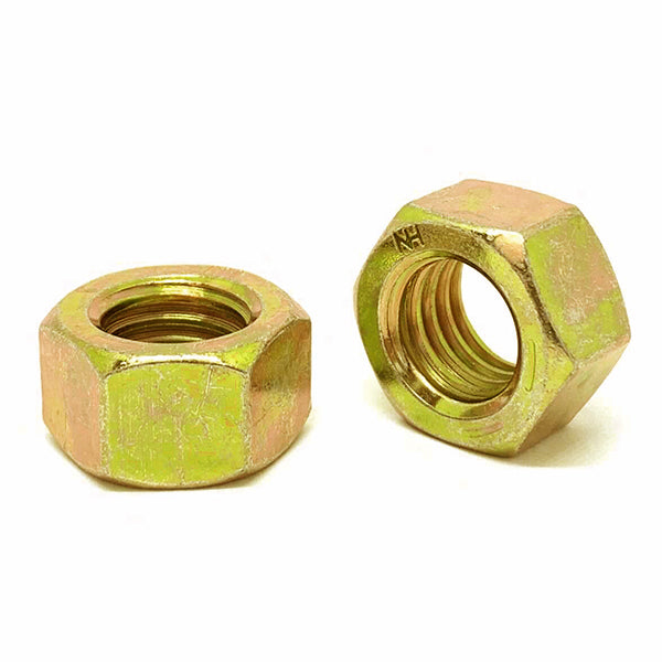 7/8"-9 Grade L-9 Finished Hex Nuts USA Zinc Yellow