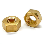 #6-32 Brass Finished Hex Nuts