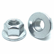 M12-1.75 Class 10 Hex Flange Prevailing Torque Top Lock Nuts Zinc Clear