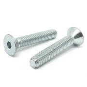 #10-24x1/2" Alloy Flat Head Socket Cap Screws Zinc Clear