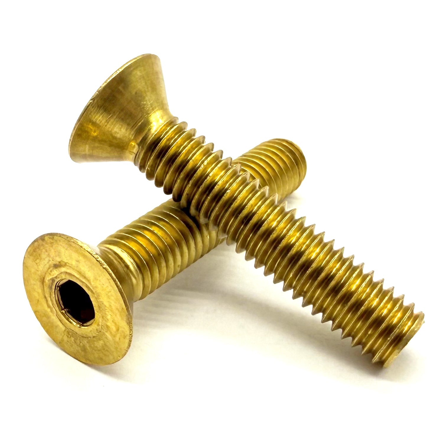#6-32x5/16" Brass Flat Head Socket Cap Screw