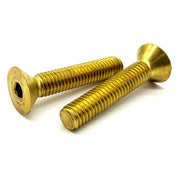 #10-24x3/8" Brass Flat Head Socket Cap Screw