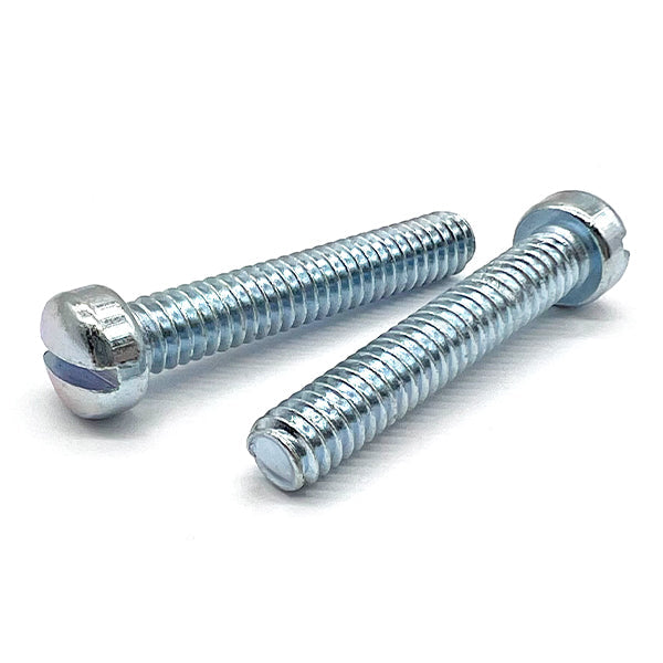 #10-32x1/2" Slotted Fillister Head Machine Screws Zinc Clear