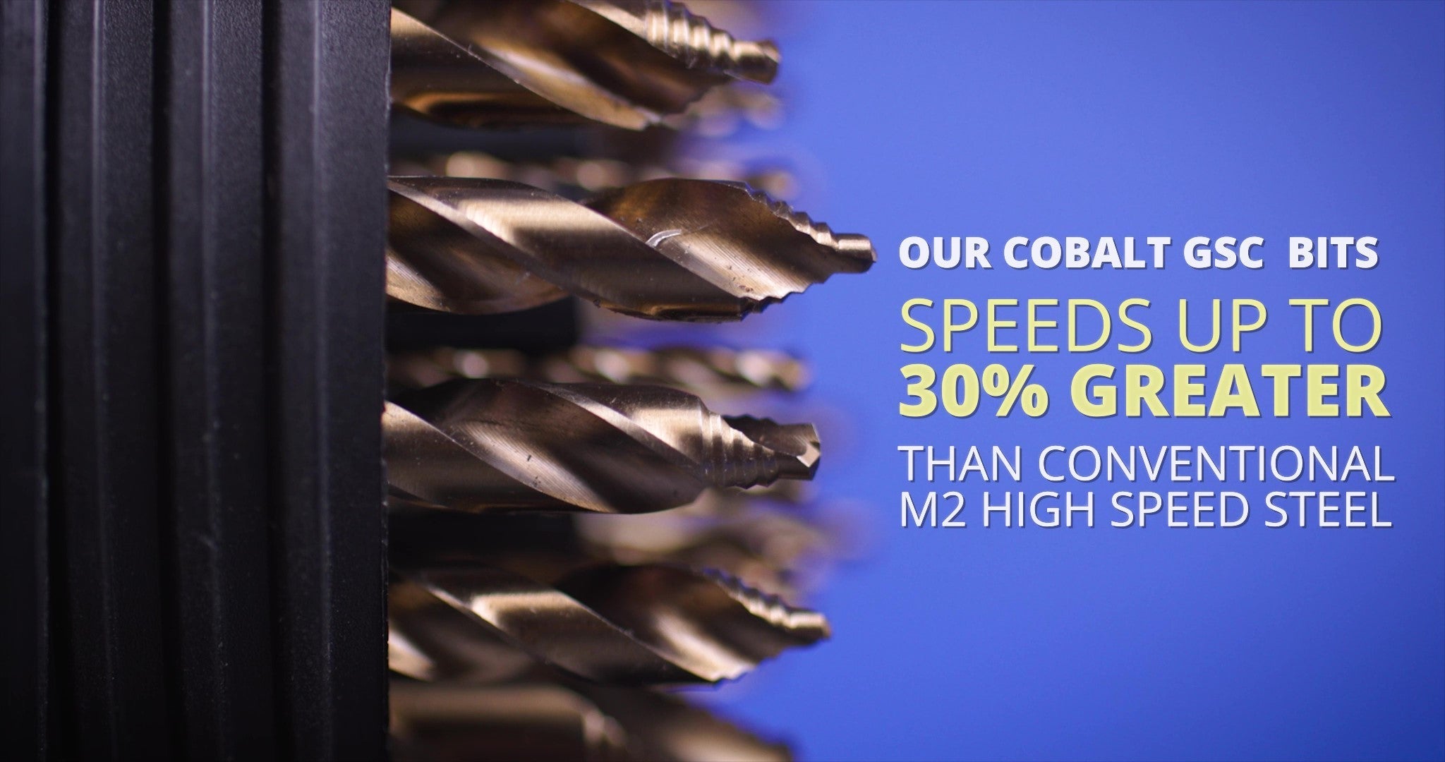 31/64" Stepped Point Cobalt Drill Bit with 3-Flat Shank