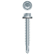 #14 Strong-Point Hex Washer Head w/Washer 14-14 x 2, Zinc
