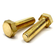 M8-1.25x12 Brass Hex Cap Screws