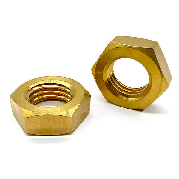 3/8"-16 Brass Hex Jam Nut