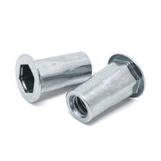 M8-1.25 ISO L (3.80-7.90) Aluminum Hex Rivet Nut