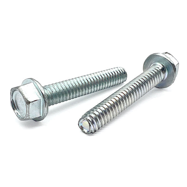 #8-32x5/16" Unslotted Indent Hex Washer Head Thread Rolling Screws Zinc Clear
