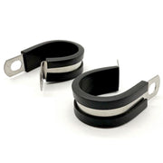 1-3/4" Stainless Steel Rubber Insulated Medium Duty Cable Clamp