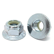 5/8"-11 Grade 5 Nylon Insert Hex Flange Lock Nuts Zinc