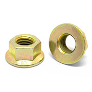 M14-2.0 Class 8 Hex Flange Nuts Zinc Yellow
