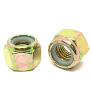 5/8"-11 Grade 8 Hex Nylon Insert Lock Nuts Zinc Yellow