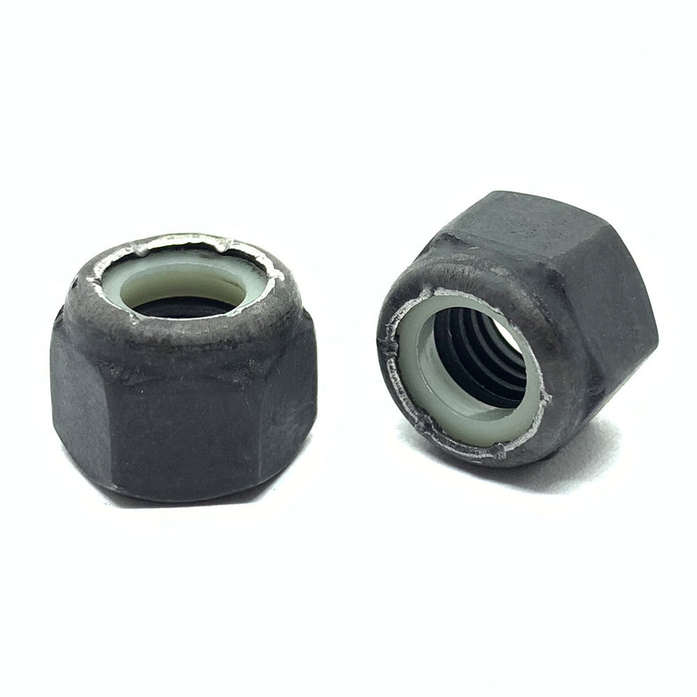 1/4"-20 Grade 8 Hex Nylon Insert Lock Nuts Phos & Oil