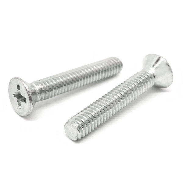 1/4"-20x1" 316 Stainless Steel Phillips Flat Head Machine Screws