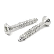 #10x1-1/4" Stainless Steel Phillips Flat Head Wood Screws