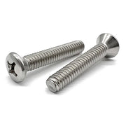 1/4"-20x1-1/4" 316 Stainless Steel Phillips Oval Head Machine Screws