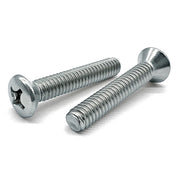 #10-24x3/4" Phillips Oval Head Machine Screws Zinc Clear