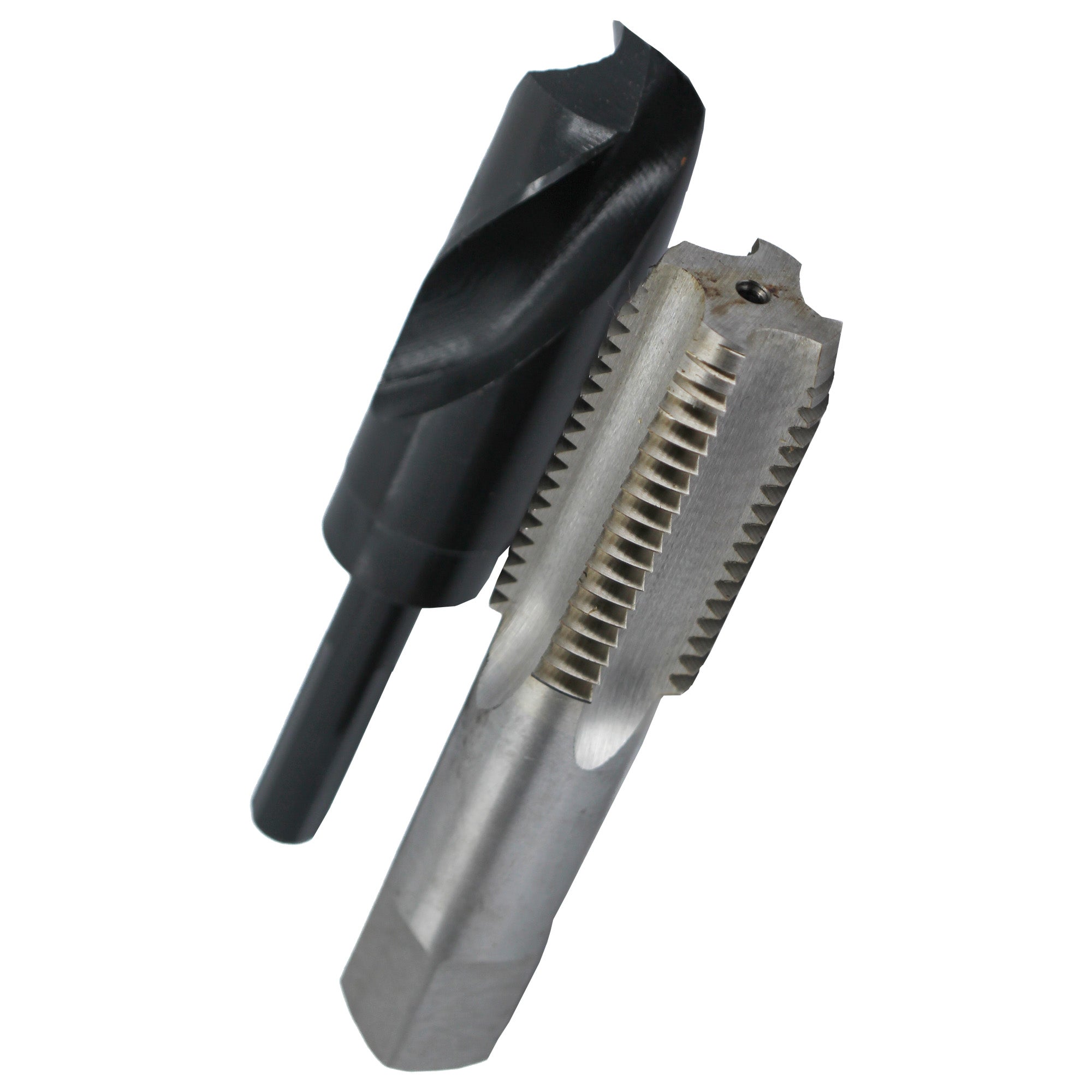 1-1/4"-12 UNF HSS Plug Tap and 1-11/64" HSS 1/2" Shank Drill Bit Kit