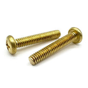 #10-24x3/4" Brass Phillips Pan Head Machine Screws