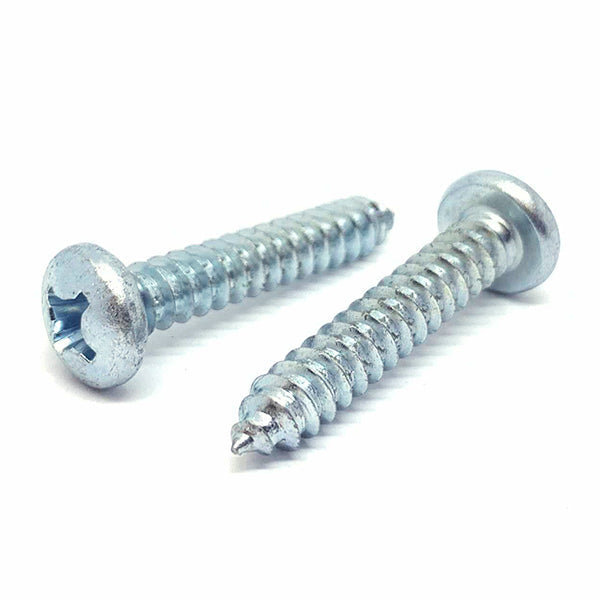 #10x1/2" Phillips Pan Head Type AB Self Tapping Sheet Metal Screws Zinc