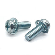 #6-32x1/2" Internal Tooth Sems Phillips Pan Head Machine Screws Zinc