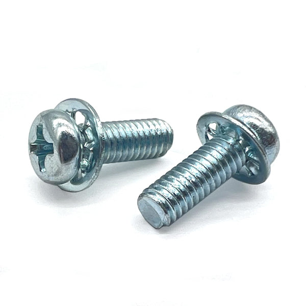#10-24x1/2" Internal Tooth Sems Phillips Pan Head Machine Screws Zinc