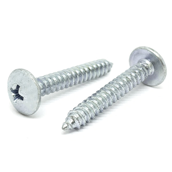 #10x1-1/2" Phillips Truss Head Type AB Self Tapping Sheet Metal Screws Zinc
