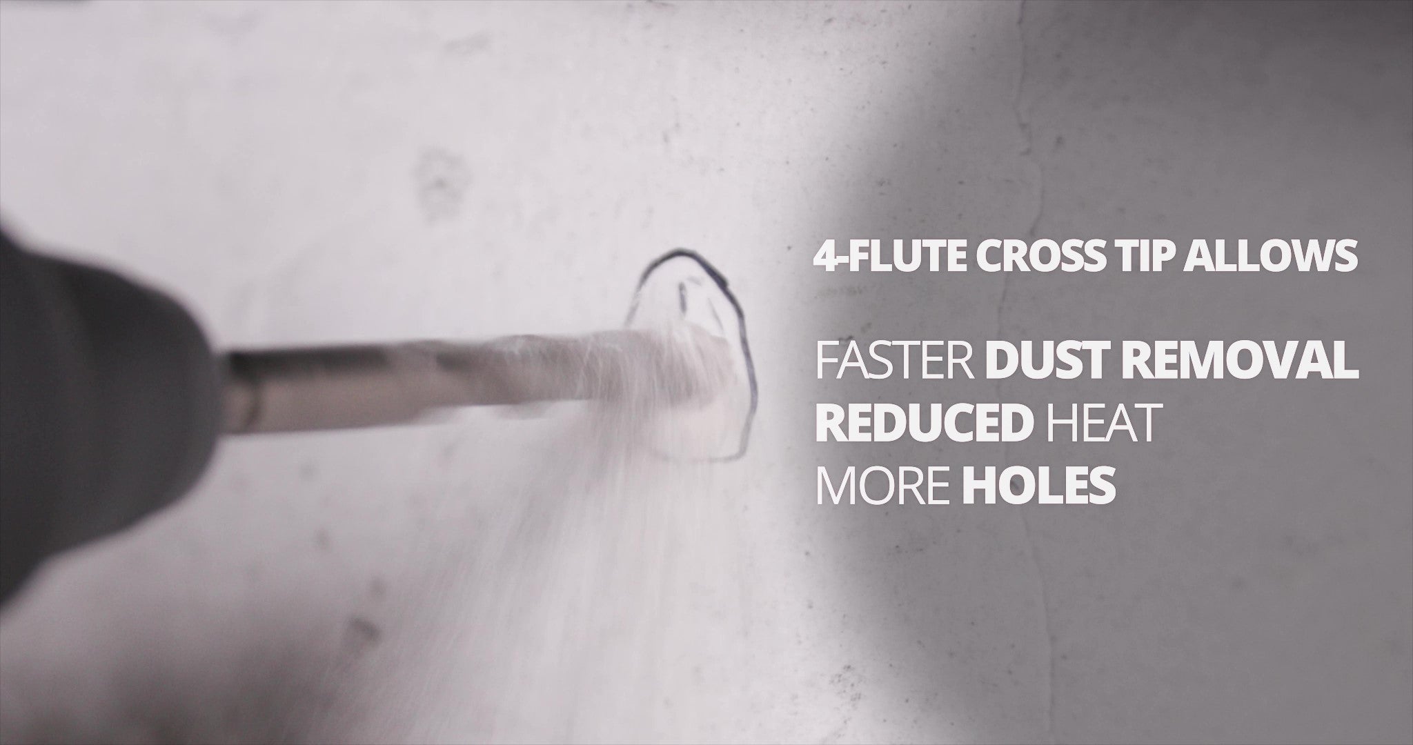 3/16" x 4" SDS-Plus 4-Flute Cross Tip Hammer Bit Drill Bit