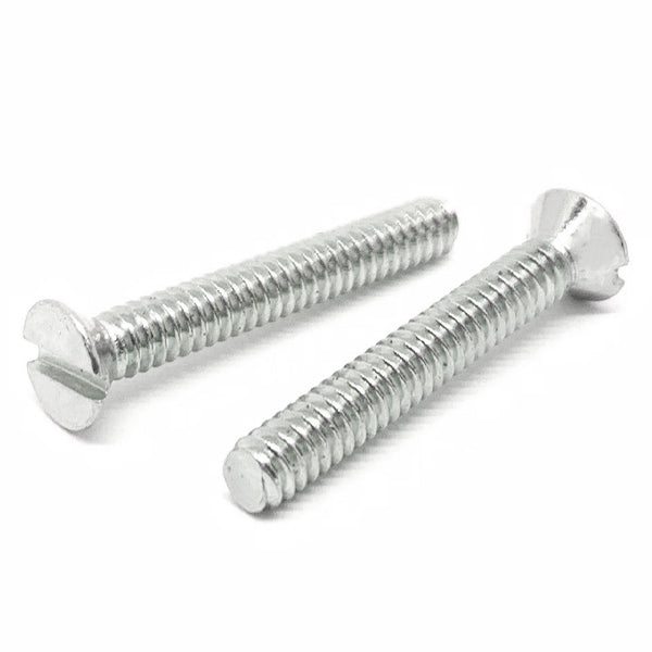 1/4-20x1-3/4" Stainless Steel Slotted Flat Head Machine Screws Steel
