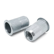 #10-24 (.020-.130) Aluminum Small Flange Knurled Body Rivet Nut