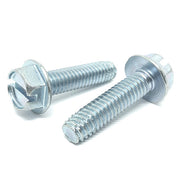 #6-32x1/2"  Slotted Hex Washer Head Type F Thread Cutting Screws Zinc