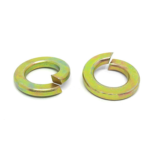 1/4" Alloy Split Lock Washers Zinc Yellow